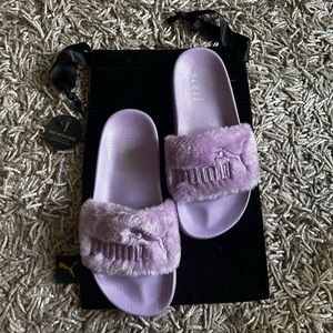Puma Fur Slide: Rihanna Fenty Orchid Bloom Sz 5.5W US
